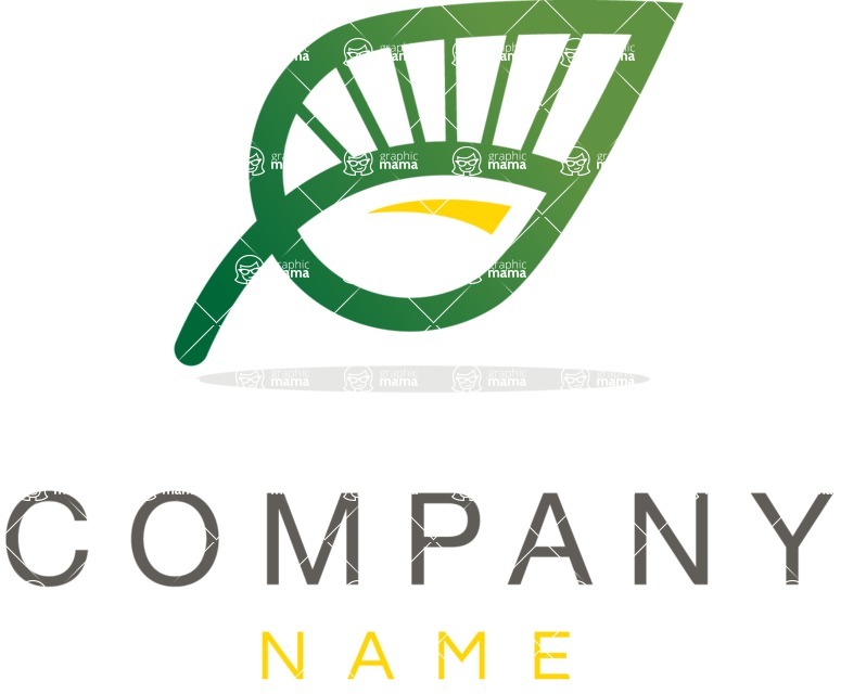 Business Logo Templates - vector graphics in a pack from GraphicMama - Eco Company Vector Logo Design with a Leaf